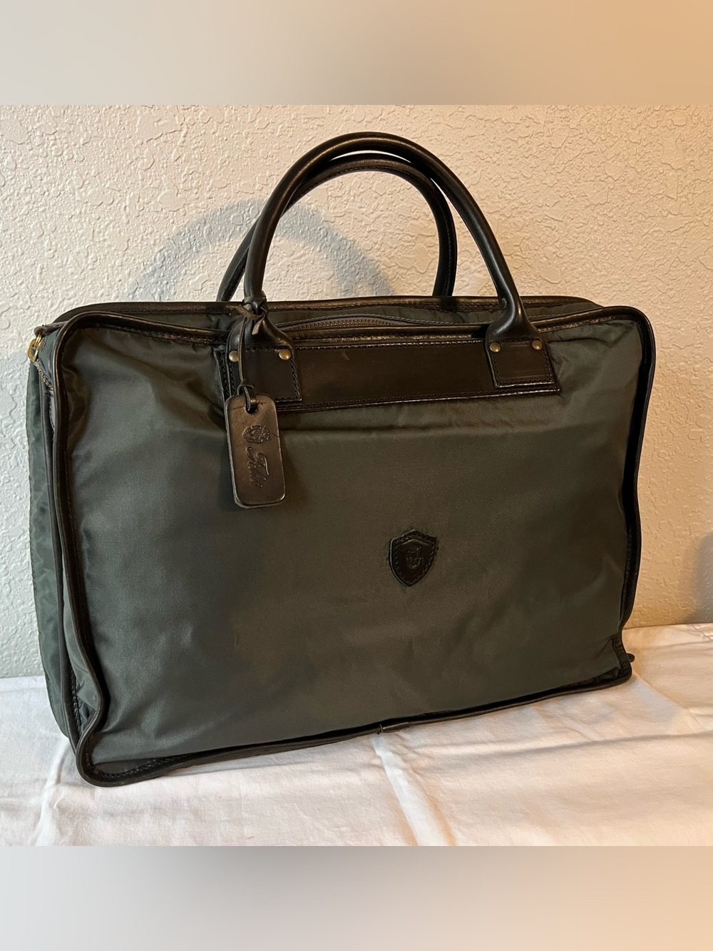 Felisi Men's Leather & Nylon 3 way Vintage Travel Bag